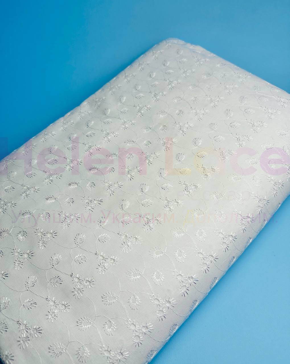 Кружево прошва, цвет белый, ширина 150 см, длина 9м, PR2 фото